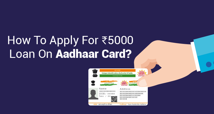 Instant loan on aadhar outlet card